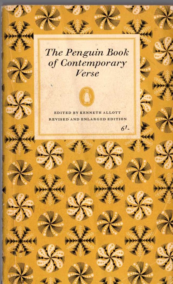 Kenneth Allott (Edits) THE PENGUIN BOOK OF CONTEMPORARY VERSE front book cover image