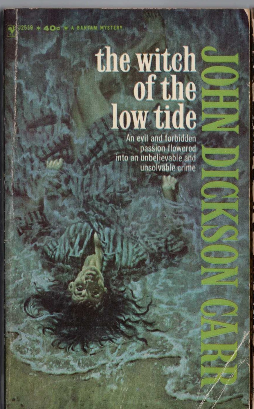 John Dickson Carr  THE WITCH OF THE LOW TIDE front book cover image