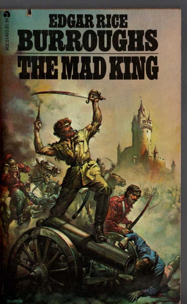 Edgar Rice Burroughs  THE MAD KING front book cover image