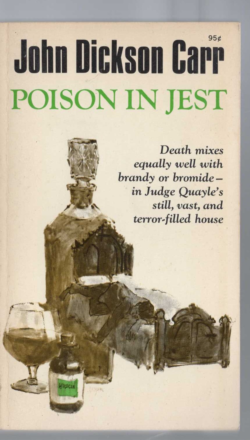 John Dickson Carr  POISON IN JEST front book cover image