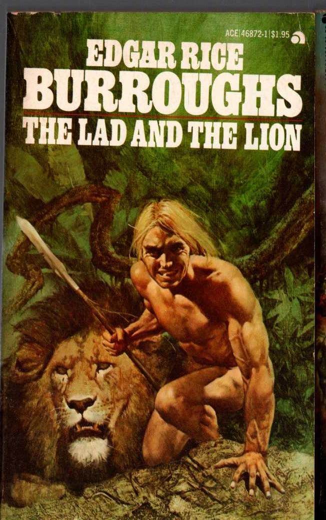 Edgar Rice Burroughs  THE LAD AND THE LION front book cover image