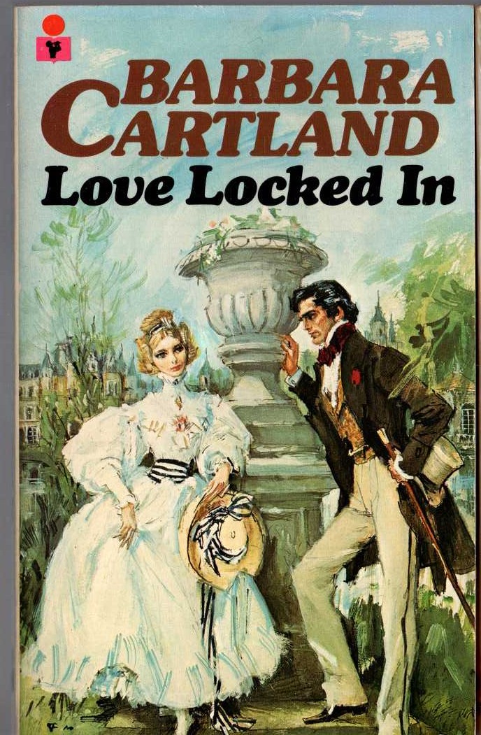 Barbara Cartland  LOVE LOCKED IN front book cover image