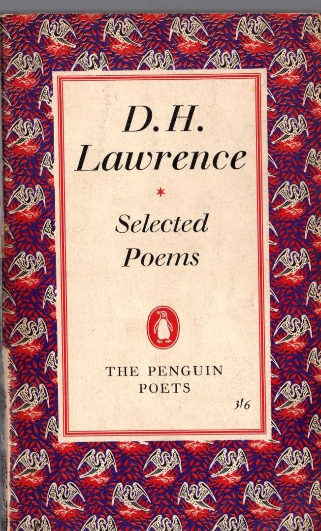 D.H. Lawrence  SELECTED POEMS front book cover image