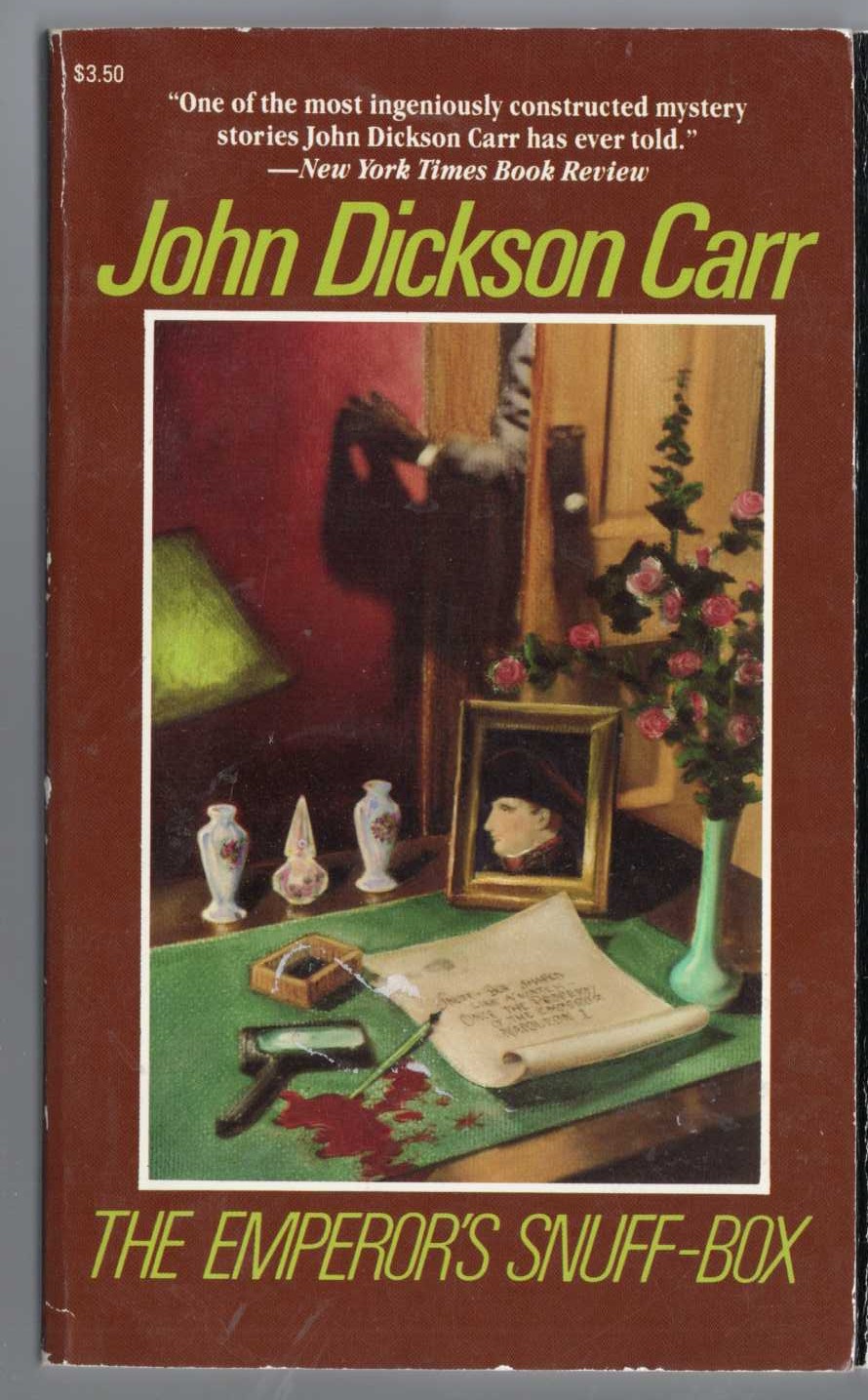 John Dickson Carr  THE EMPEROR'S SNUFF-BOX front book cover image