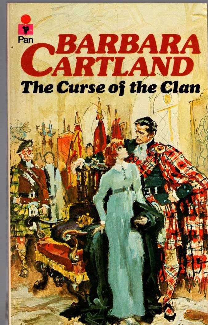 Barbara Cartland  THE CURSE OF THE CLAN front book cover image
