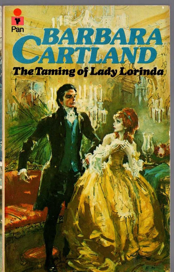 Barbara Cartland  THE TAMING OF LADY LORINDA front book cover image