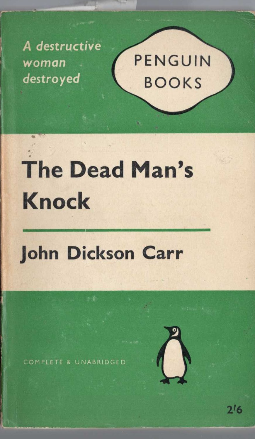 John Dickson Carr  THE DEAD MAN'S KNOCK front book cover image