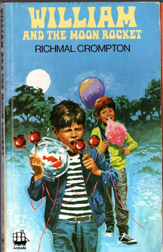 Richmal Crompton  WILLIAM AND THE MOON ROCKET front book cover image