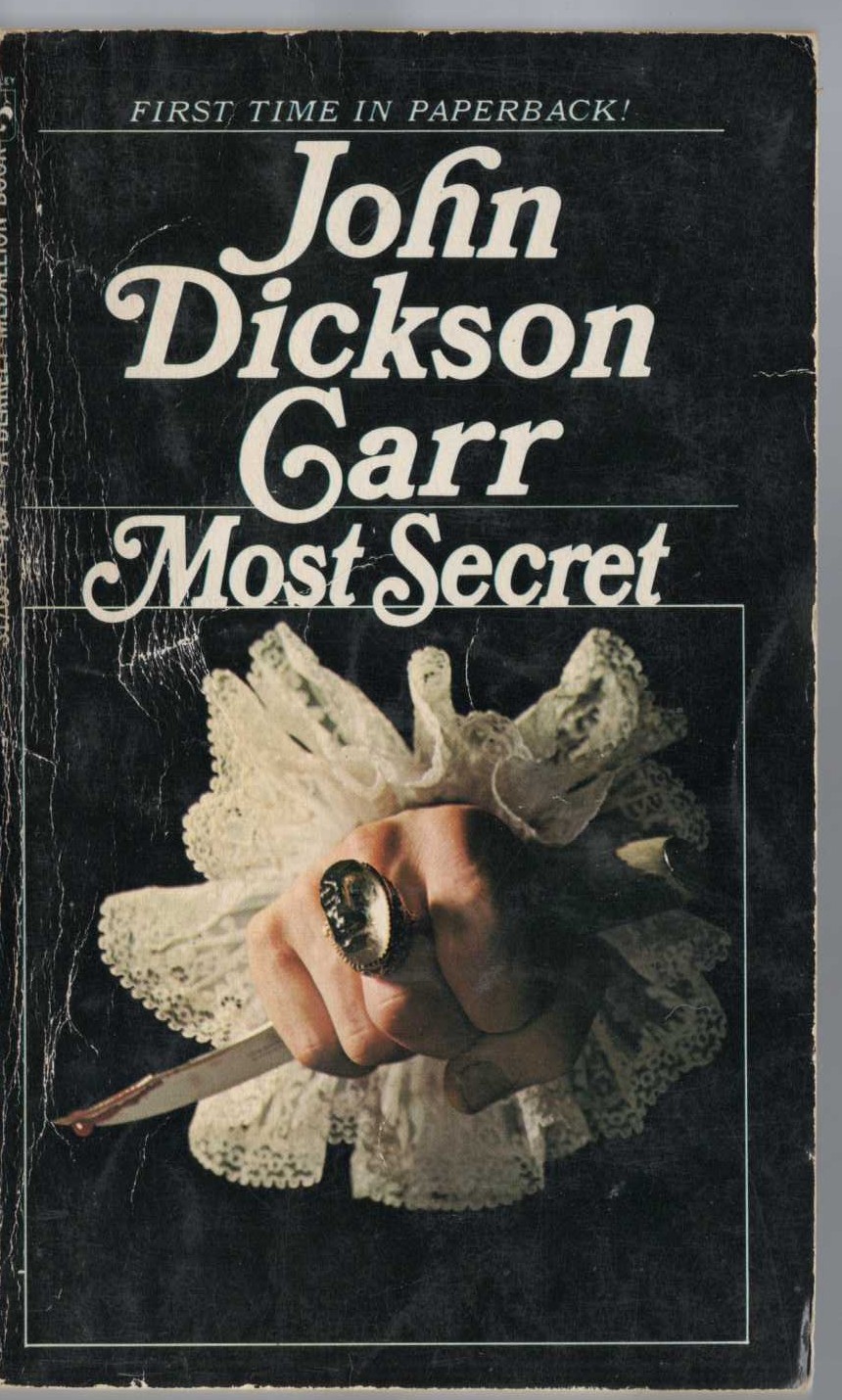 John Dickson Carr  MOST SECRET front book cover image