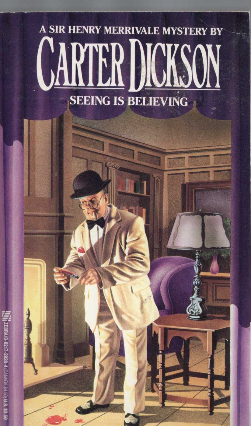 Carter Dickson  SEEING IS BELIEVING front book cover image