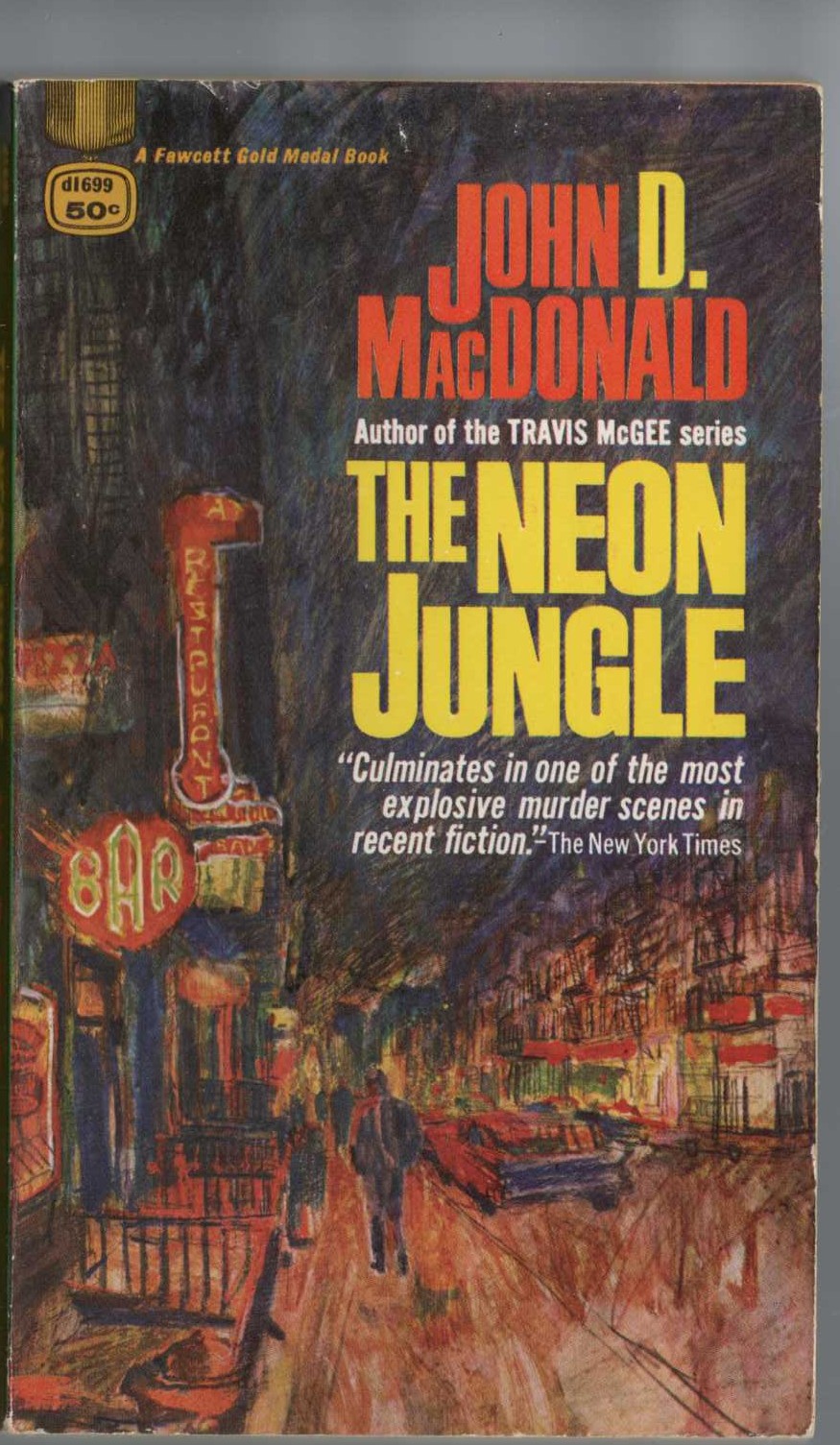 John D. MacDonald  THE NEON JUNGLE front book cover image
