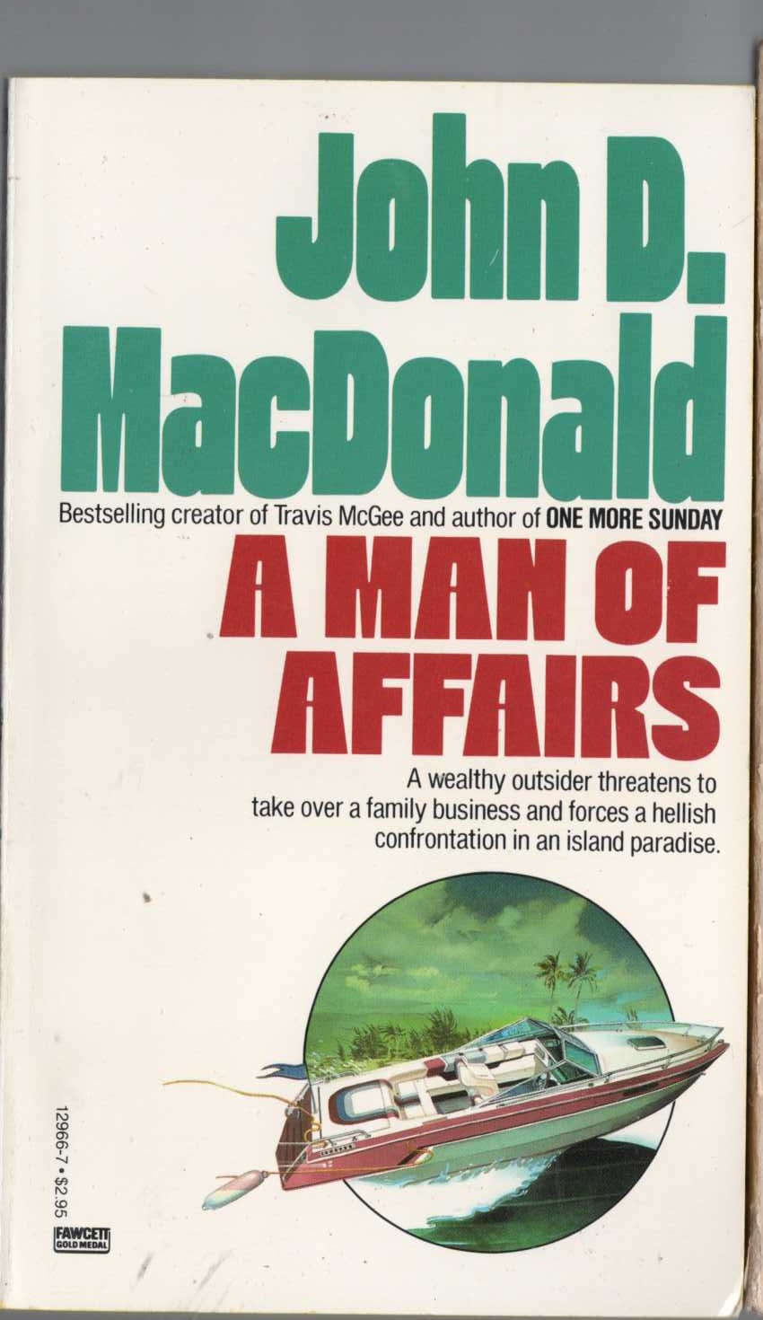 John D. MacDonald  A MAN OF AFFAIRS front book cover image