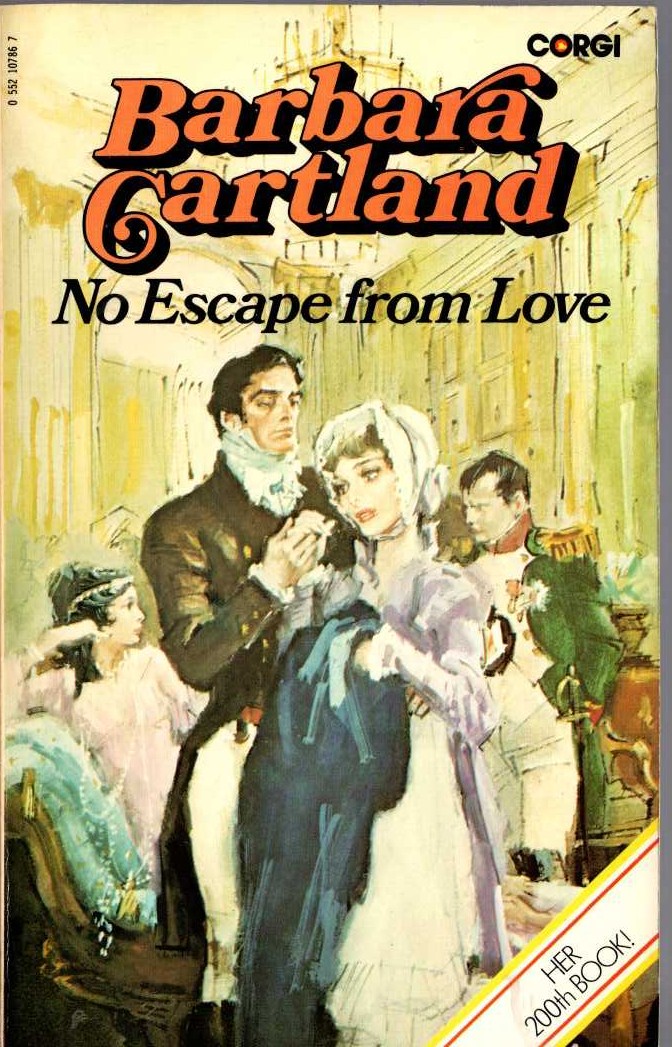 Barbara Cartland  NO ESCAPE FROM LOVE front book cover image