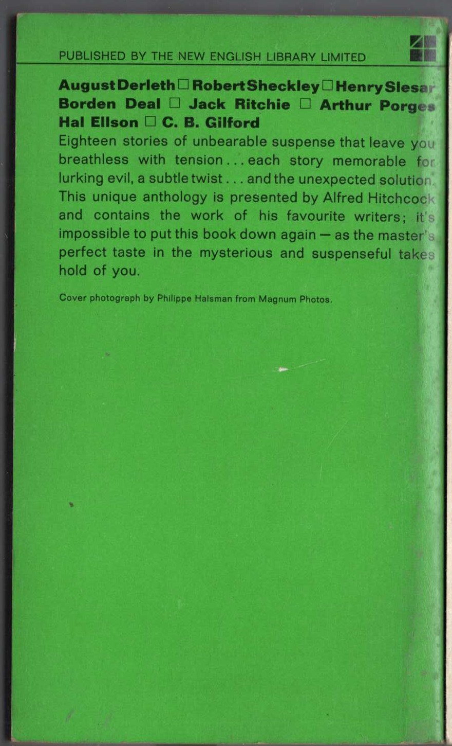 Alfred Hitchcock (presents) THIS DAY'S EVIL magnified rear book cover image