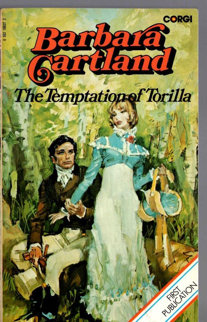 Barbara Cartland  THE TEMPTATION OF TORILLA front book cover image