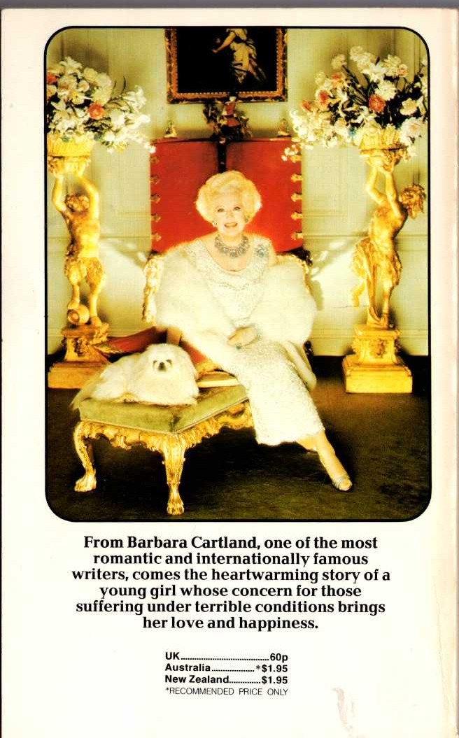 Barbara Cartland  THE TEMPTATION OF TORILLA magnified rear book cover image