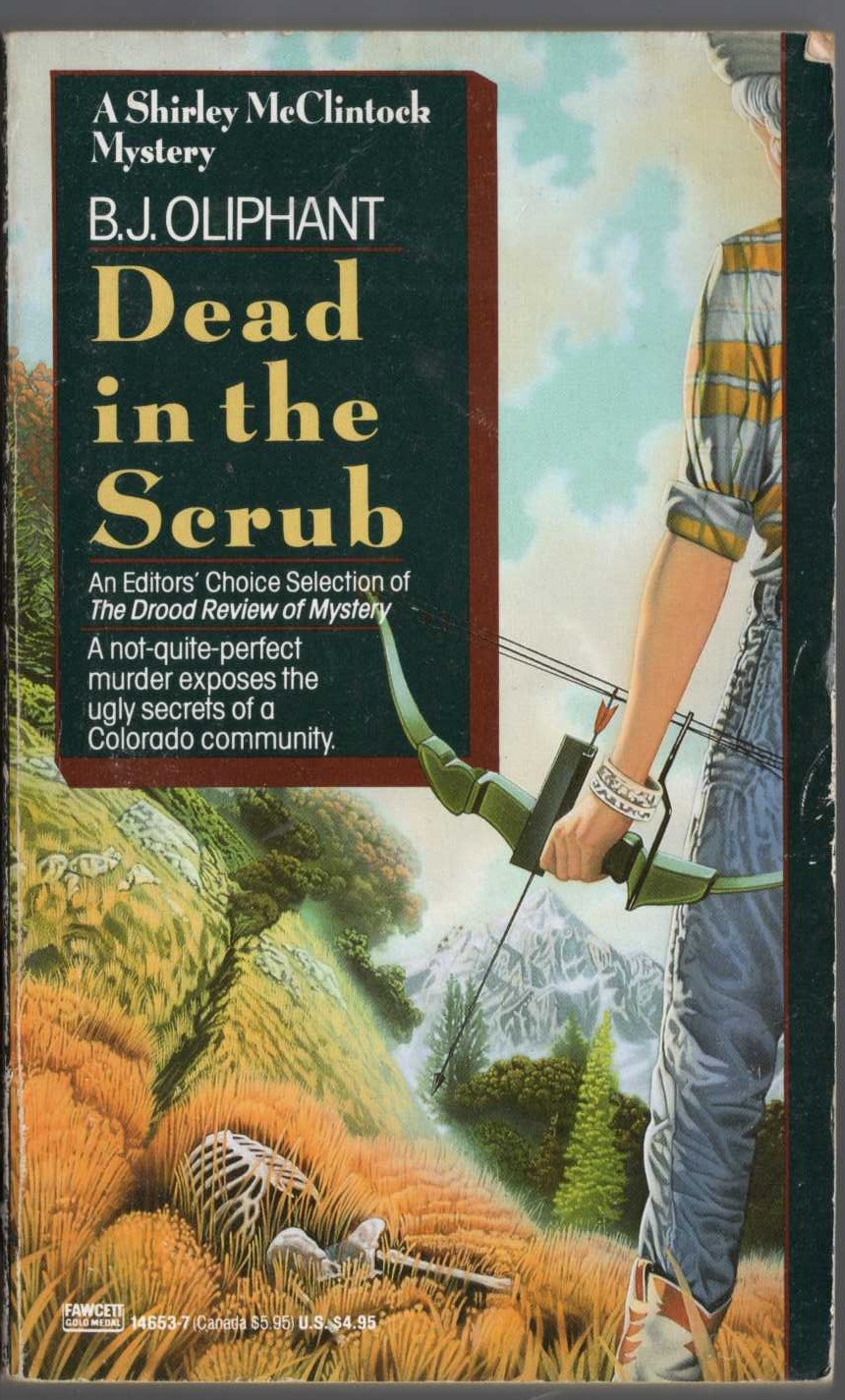 B.J. Oliphant  DEAD IN THE SCRUB front book cover image