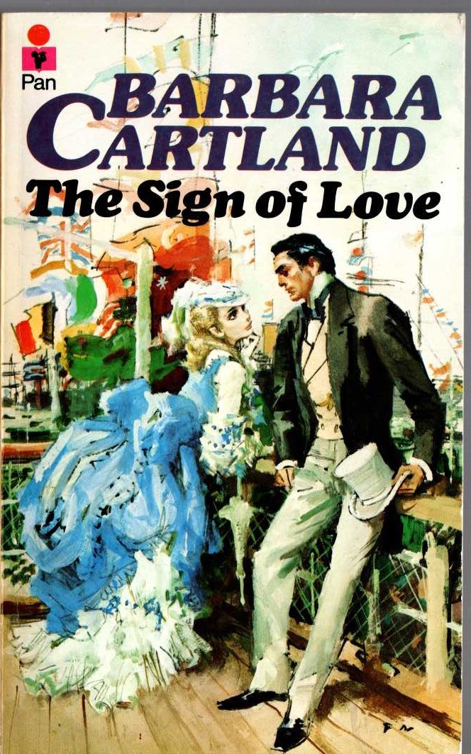 Barbara Cartland  THE SIGN OF LOVE front book cover image