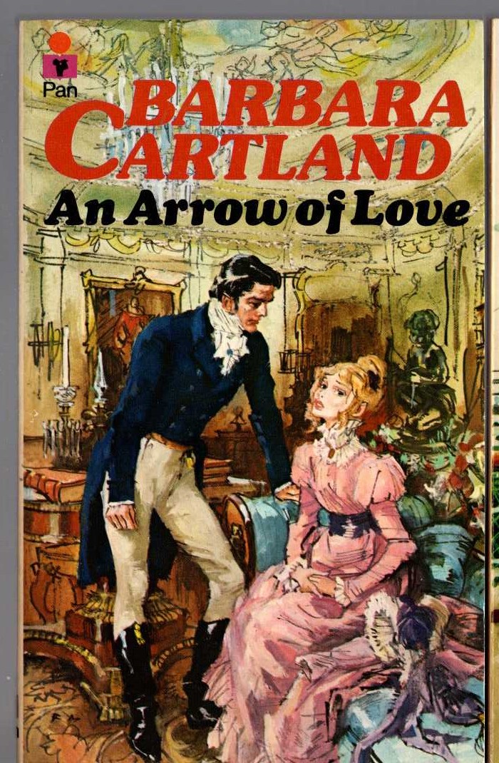 Barbara Cartland  AN ARROW OF LOVE front book cover image