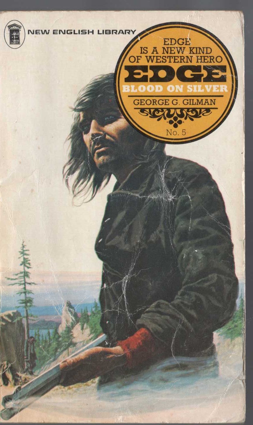 George G. Gilman  EDGE 5: BLOOD ON SILVER front book cover image