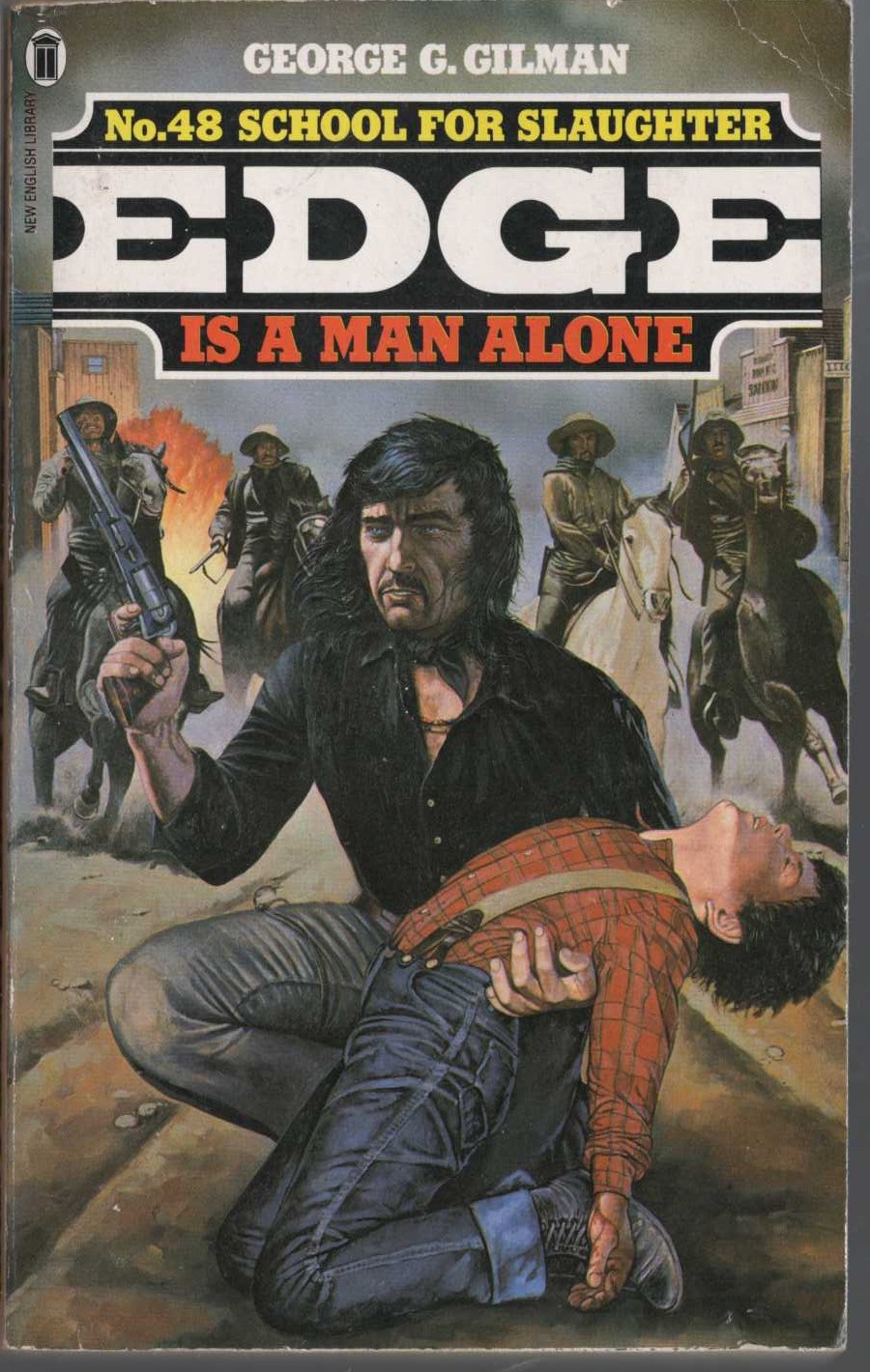 George G. Gilman  EDGE 48: SCHOOL FOR SLAUGHTER front book cover image