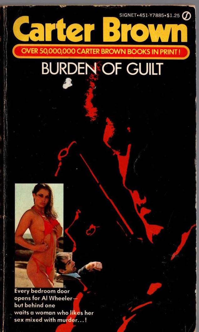 Carter Brown  BURDEN OF GUILT front book cover image