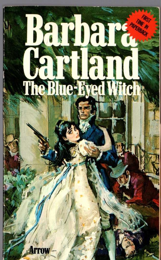 Barbara Cartland  THE BLUE-EYED WITCH front book cover image