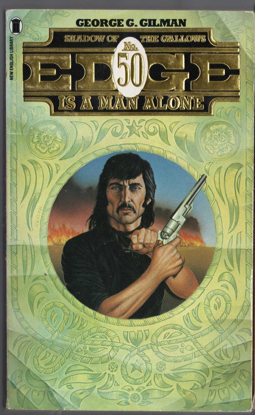 George G. Gilman  EDGE 50: SHADOW OF THE GALLOWS front book cover image