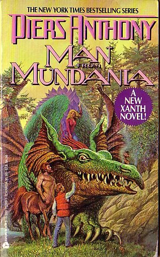 Piers Anthony  MAN OF MUNDANIA front book cover image