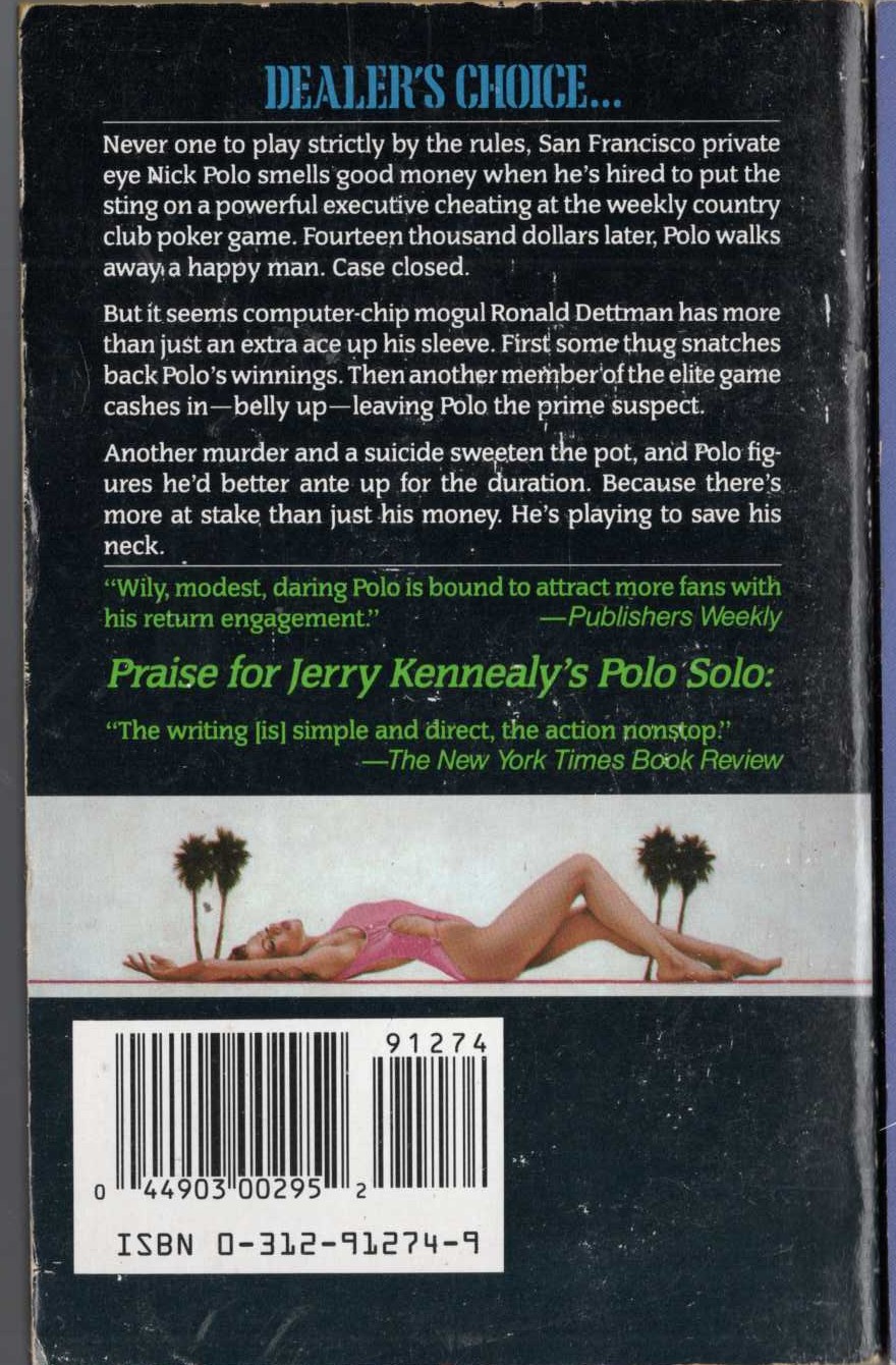 Jerry Kennealy  POLO, ANYONE? magnified rear book cover image