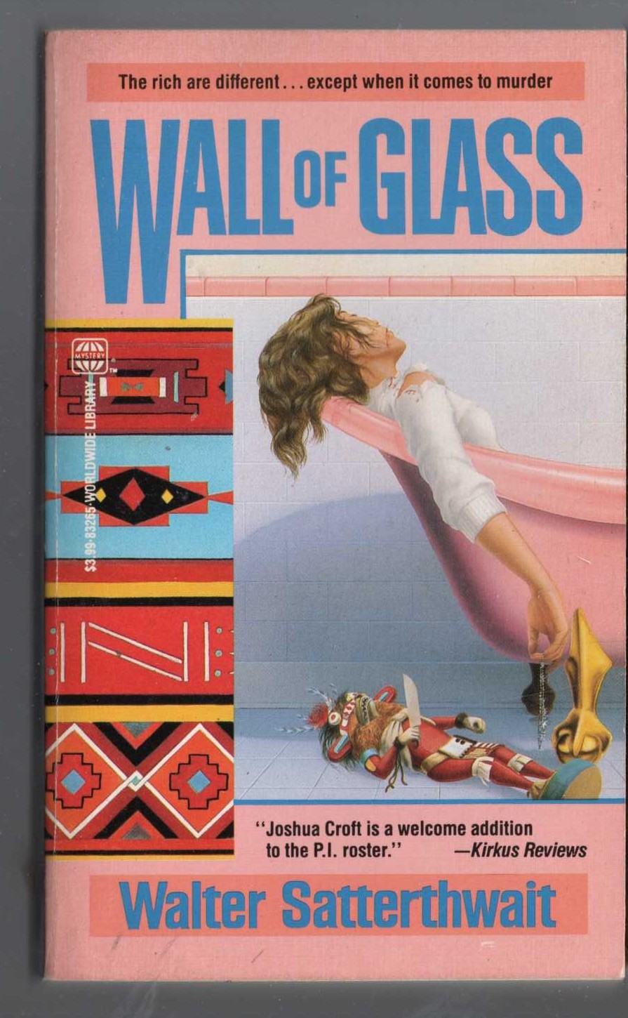 Walter Satterthwait  WALL OF GLASS front book cover image