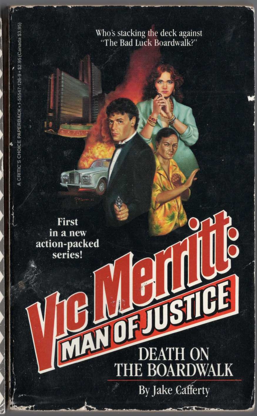 Jake Cafferty  VIC MERRITT. MAN OF JUSTICE: DEATH ON THE BOARDWALK front book cover image