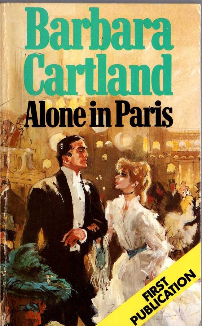 Barbara Cartland  ALONE IN PARIS front book cover image