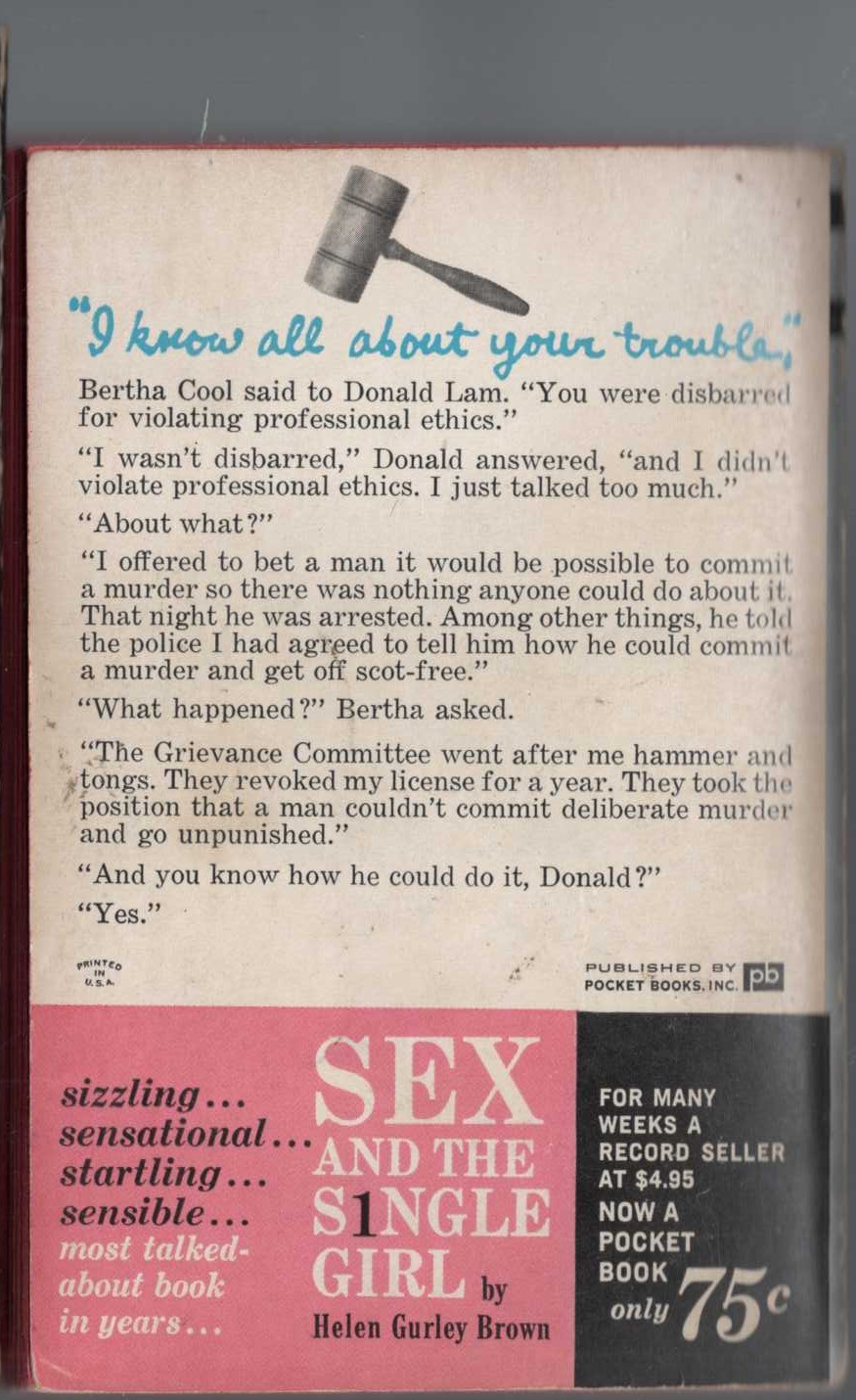 A.A. Fair  THE BIGGER THEY COME magnified rear book cover image