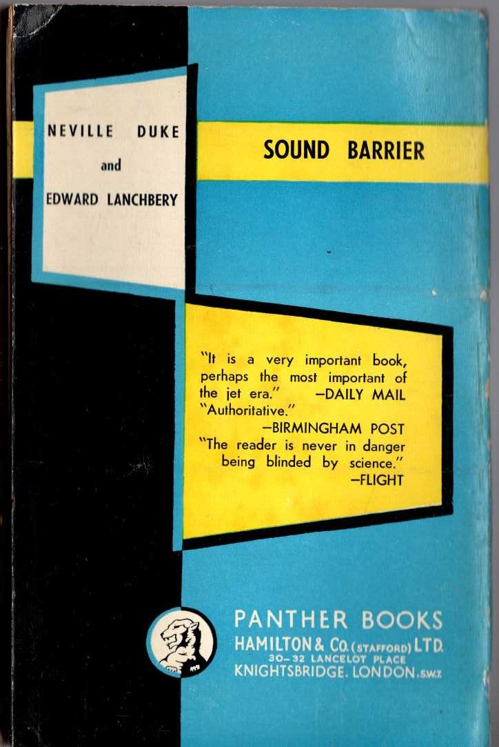 SOUND BARRIER magnified rear book cover image