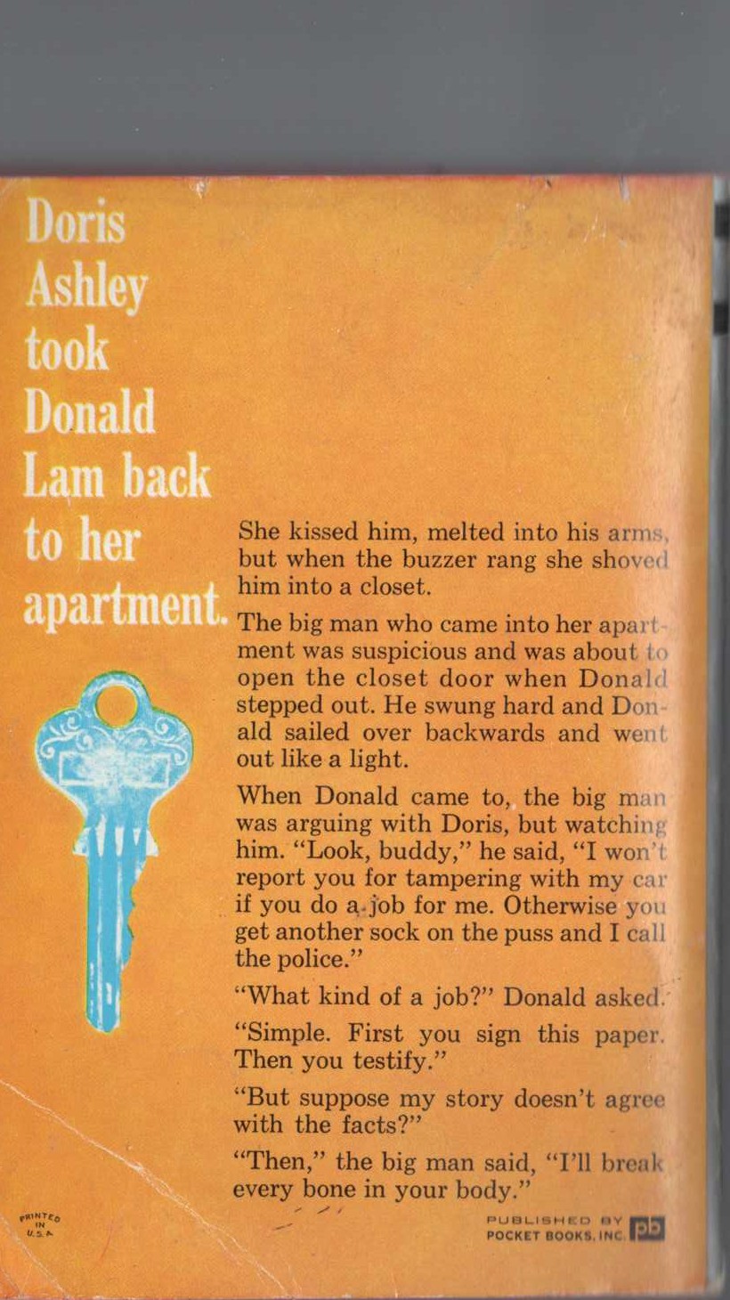 A.A. Fair  SHILLS CAN'T CASH CHIPS magnified rear book cover image