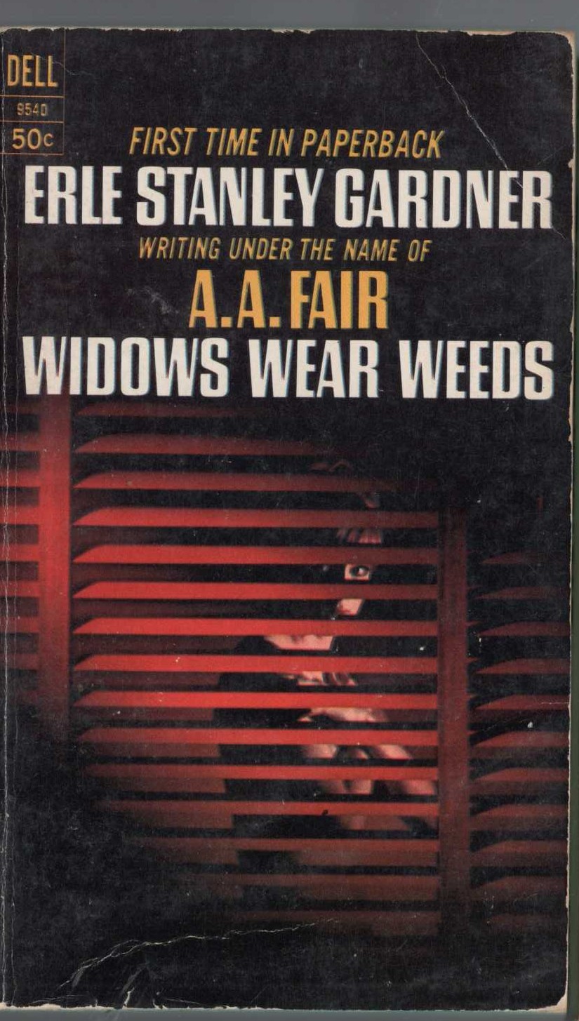 A.A. Fair  WIDOWS WEAR WEEDS front book cover image