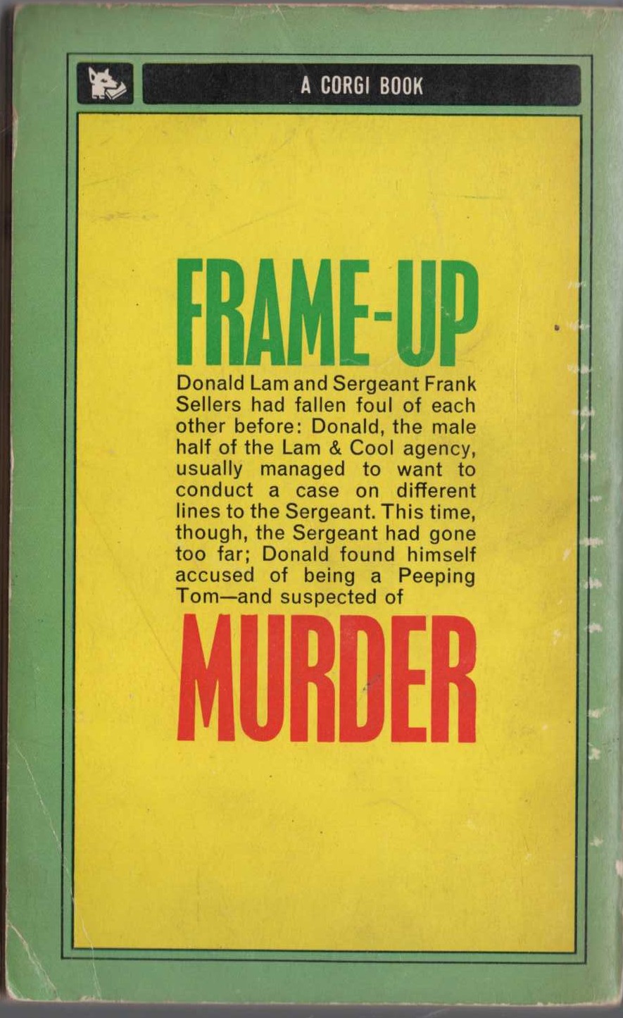 A.A. Fair  BACHELORS GET LONELY magnified rear book cover image