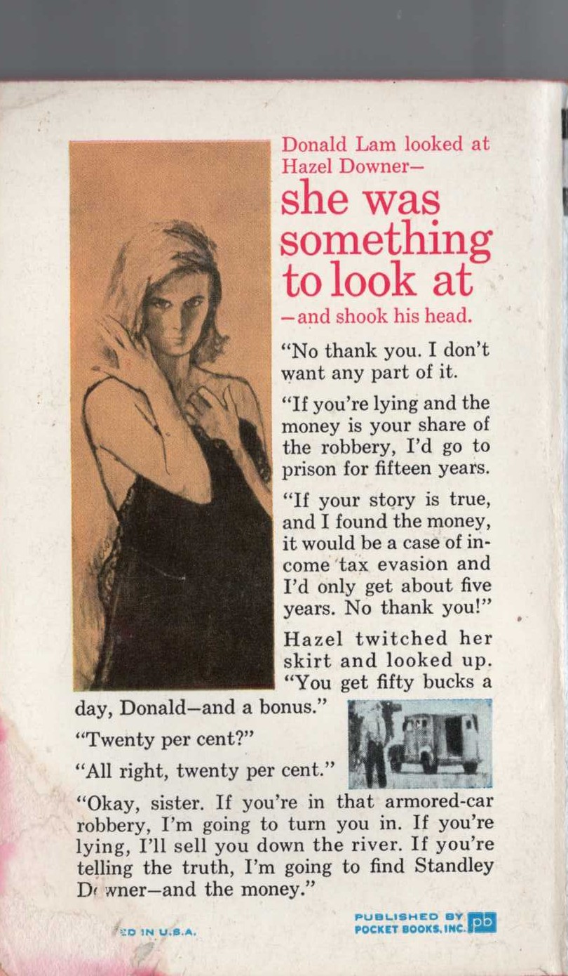 A.A. Fair  KEPT WOMEN CAN'T QUIT magnified rear book cover image