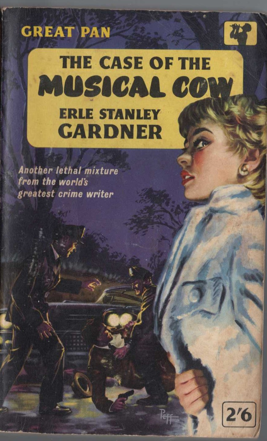 Erle Stanley Gardner  THE CASE OF THE MUSICAL COW front book cover image