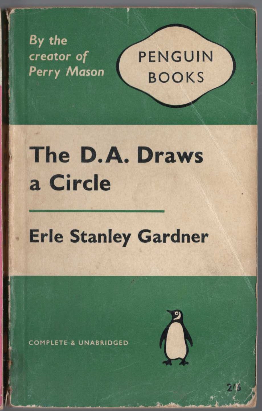 Erle Stanley Gardner  THE D.A. DRAWS A CIRCLE front book cover image