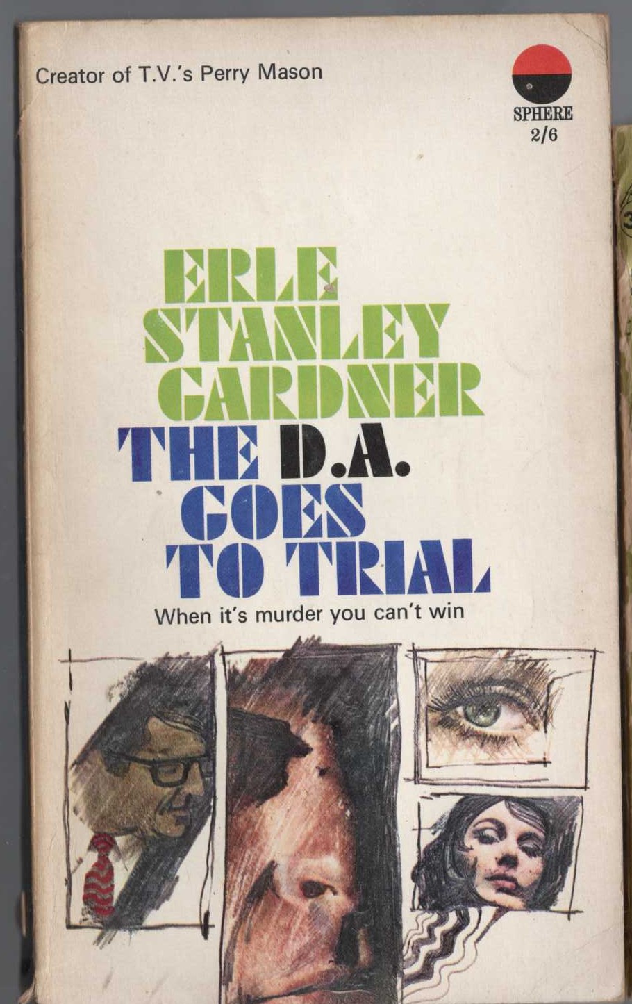 Erle Stanley Gardner  THE D.A. GOES TO TRIAL front book cover image