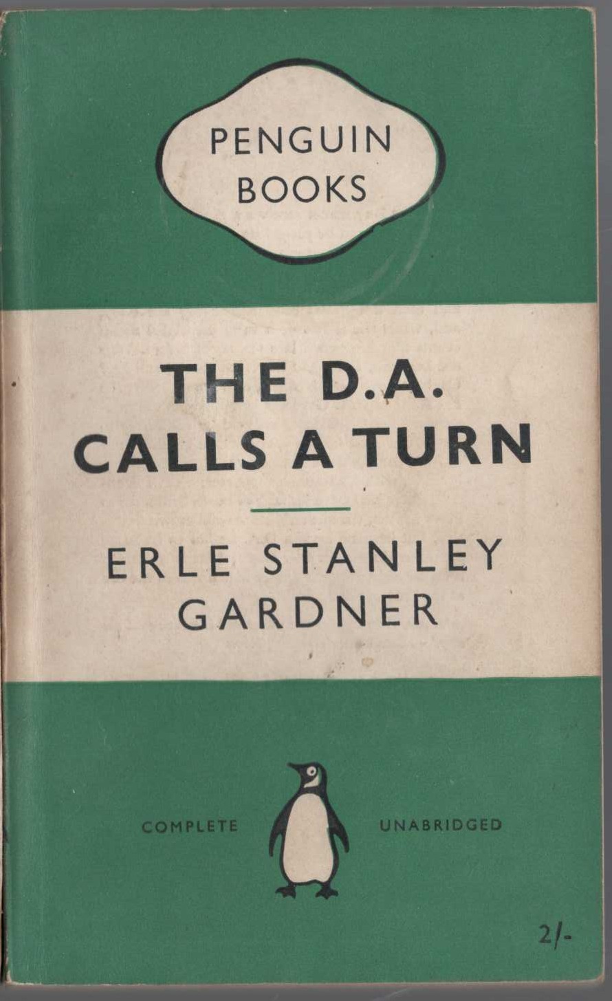 Erle Stanley Gardner  THE D.A. CALLS A TURN front book cover image