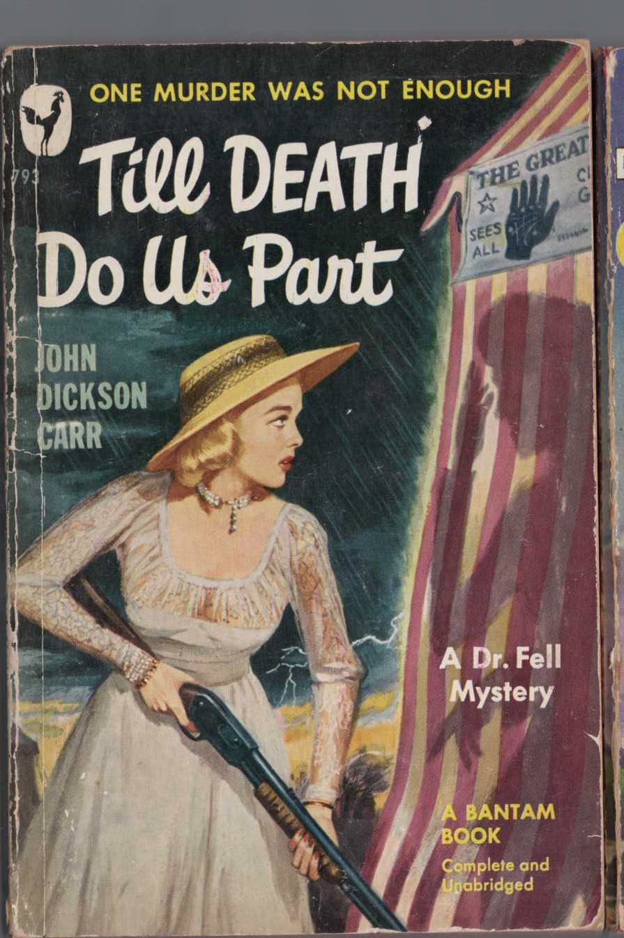 John Dickson Carr  TILL DEATH DO US PART front book cover image