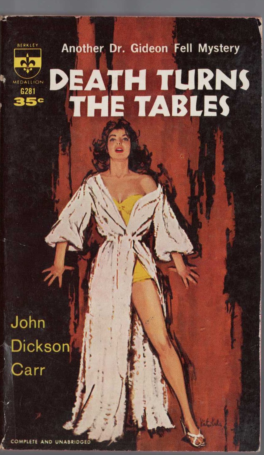 John Dickson Carr  DEATH TURNS THE TABLES front book cover image