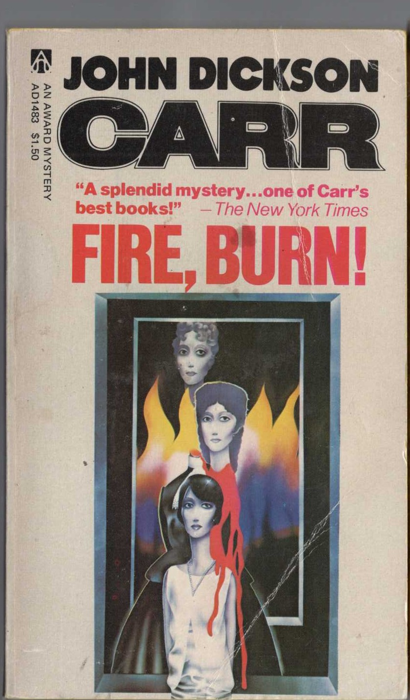 John Dickson Carr  FIRE, BURN! front book cover image