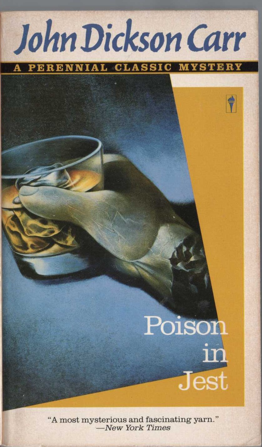John Dickson Carr  POISON IN JEST front book cover image