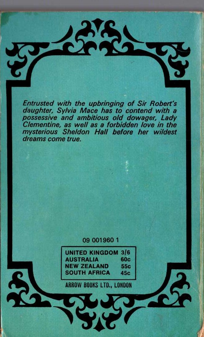 Barbara Cartland  THE HIDDEN HEART magnified rear book cover image