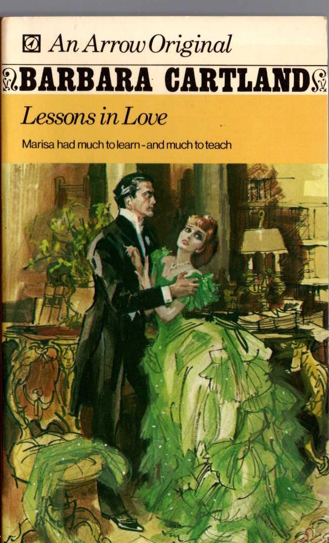 Barbara Cartland  LESSONS IN LOVE front book cover image