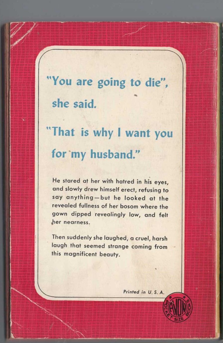 John Dickson Carr  THE BRIDE OF NEWGATE magnified rear book cover image